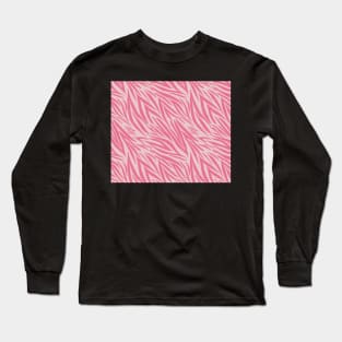 Modern Animal Skin Pattern Zebra Long Sleeve T-Shirt